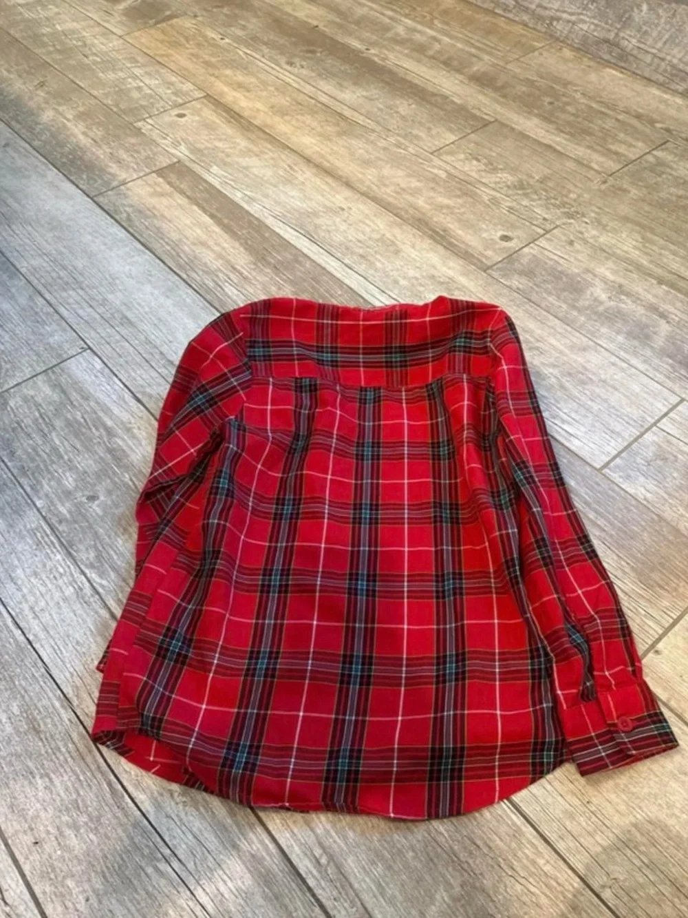 wonder nation Red Plaid Button-Down Shirt